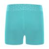 Freebily Girls Boy-Cut Slim Fit Yoga Cheer Volleyball Hot Shorts Low Rise Gymnastics Dance Running Booty Bottom Undershort Blue Green C 8 Years view 2