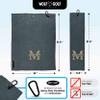 Wolf Golf Towels Custom Golf Towel with Monogram | Personalized Golf Accessories for Men & Women | Add Your Text with Choice of Font and Thread Color view 2