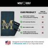 Wolf Golf Towels Custom Golf Towel with Monogram | Personalized Golf Accessories for Men & Women | Add Your Text with Choice of Font and Thread Color view 3