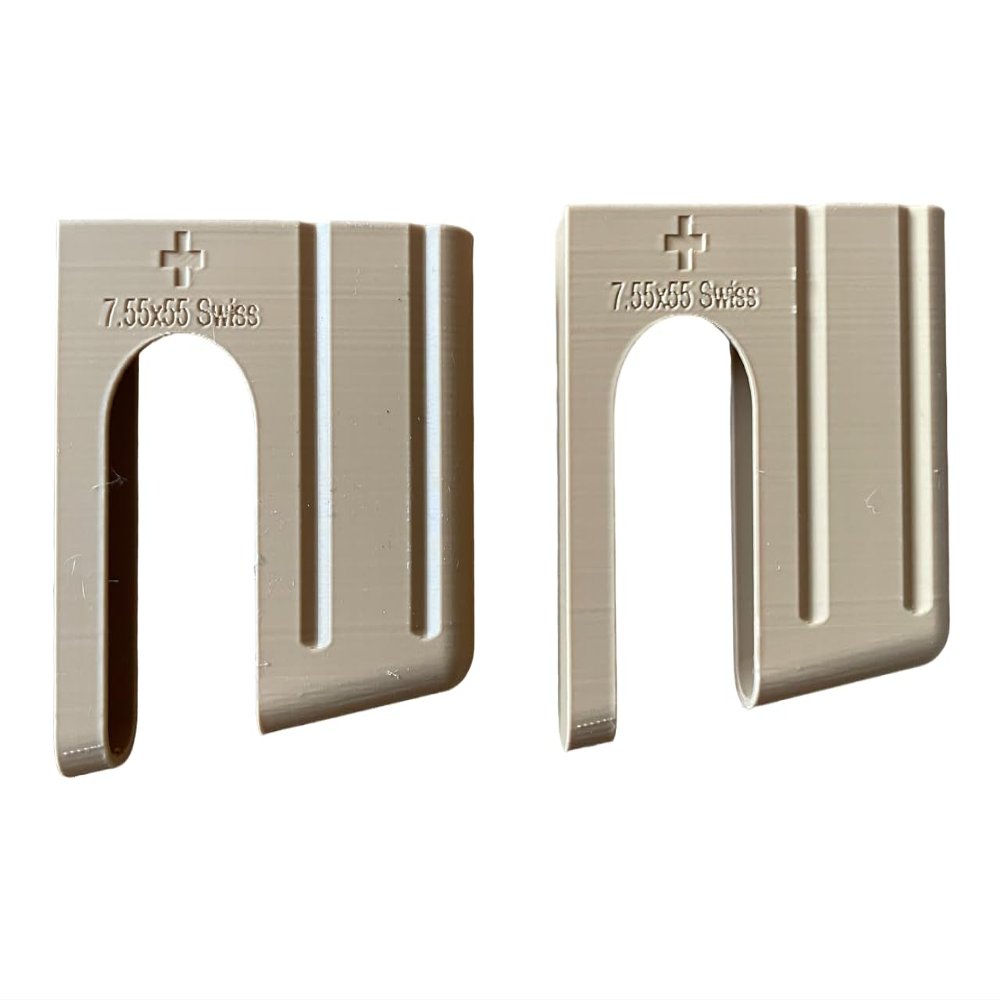 K31 Charger/Stripper Clip (3D Printed) - Pack of Two (Two Coyote Brown)
