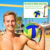 ELKCIP 6 Pack Volleyballs Official Size 5, Soft Bulk Recreational Volley Balls with Pump and Net Bag for Indoor Outdoor Beach Pool Water Sand Game Training Match for Beginner, Green view 3