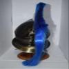 NineFit Basics Steel Antique King Leonidas Spartan Helmet Medieval Helmet with Plume, Large, As Shown in Image view 2
