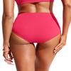 CRZ YOGA Womens High Waisted Bikini Bottom Tummy Control Bathing Suit Swimsuit Full Coverage Swim Briefs Magenta Small view 2