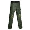 TOMITANY Mens Military Tactical Pants Slim Fit Cargo Camo Pant Waterproof Airsoft Combat Pants with Knee Pads Green L view 1
