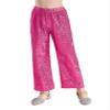 Agoky Kids Girls Sparkly Sequins Dance Pants Wide Leg Bell Bottoms Flared Trousers Hip Hop Jazz Disco Performance Costume Hot Pink D 6 Years view 3