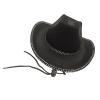 staol Diamond-Studded Cowboy Hat Bejeweled Disco Hat for Girl Boys Cowgirl Hat for Carnivals Music Festival Black, 1-5 view 3