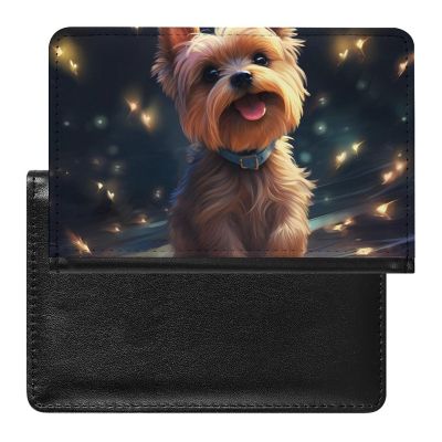 Lovely Yorkie Dog Passport Wallet Cute Passport Case Travel Passport Holder with Card Slot, style