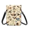 XULLZH Hairy Ferret Print Fashion Small Crossbody Bags Cell Phone Purse With Credit Card Slots Women Wallet view 2