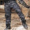 TOMITANY Mens Military Tactical Pants Slim Fit Cargo Camo Pant Waterproof Airsoft Combat Pants with Knee Pads Black Python L view 2
