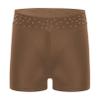 Freebily Girls Boy-Cut Slim Fit Yoga Cheer Volleyball Hot Shorts Low Rise Gymnastics Dance Running Booty Bottom Undershort Brown C 6 Years view 1