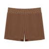 Freebily Girls Boy-Cut Slim Fit Yoga Cheer Volleyball Hot Shorts Low Rise Gymnastics Dance Running Booty Bottom Undershort Brown C 6 Years view 4