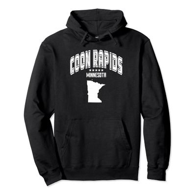 Retro Coon Rapids Minnesota MN Throwback Men Women Pullover Hoodie