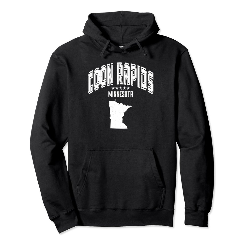 Retro Coon Rapids Minnesota MN Throwback Men Women Pullover Hoodie