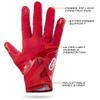 Grip Boost Football Gloves - Solid Stealth 6.0 Boost Plus Sticky Technology - Adult and Youth Football Gloves for Wide Receiver - Men's and Boys Sizes (Solid Red, Small) view 4