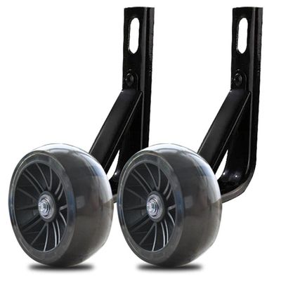 DubMag castor wheelsfixed castors Training Wheels,Kids Bike Stabilizers,Stabilisers For Bikes,Wheel Stabiliser,Cycling Training Wheels (Color : Black, Size : 20"")