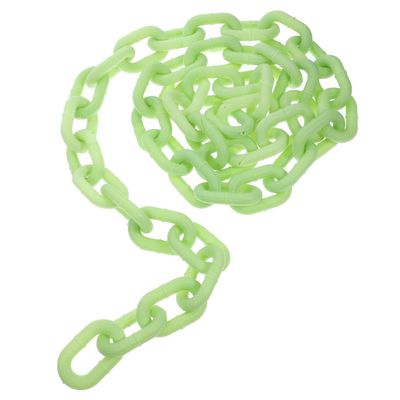 VICASKY Glow in The Dark Halloween Costume Prop Chain Plastic Chain Luminous Chain Prop Haunted House Ornament Glowing Chains Cosp Creepy Costumes Accessories