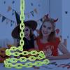 VICASKY Glow in The Dark Halloween Costume Prop Chain Plastic Chain Luminous Chain Prop Haunted House Ornament Glowing Chains Cosp Creepy Costumes Accessories view 3