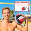 ELKCIP 6 Pack Volleyballs Official Size 5, Soft Bulk Recreational Volley Balls with Pump and Net Bag for Indoor Outdoor Beach Pool Water Sand Game Training Match for Beginner Women, Black view 3