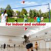 ELKCIP 6 Pack Volleyballs Official Size 5, Soft Bulk Recreational Volley Balls with Pump and Net Bag for Indoor Outdoor Beach Pool Water Sand Game Training Match for Beginner Women, Black view 4