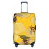 ZLYYXY Suitcase Cover Cute Yellow Lemon And Beetravel Luggage Cover Suitcase Protector Covers With Zip Washable For18in-32in Luggage view 1