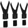 HUANGJUN Double Cross Straps Leg Correction Belt Band Posture Corrector,Adjustable O-Leg X-Leg Figure Belt, Brace Bands Knock, Knees Valgus Deformity Bow Legs, Black view 3