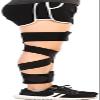 HUANGJUN Double Cross Straps Leg Correction Belt Band Posture Corrector,Adjustable O-Leg X-Leg Figure Belt, Brace Bands Knock, Knees Valgus Deformity Bow Legs, Black view 4