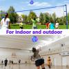 ELKCIP 6 Pack Volleyballs Official Size 5, Soft Bulk Recreational Volley Balls with Pump and Net Bag for Indoor Outdoor Beach Pool Water Sand Game Training Match for Beginner Women, Purple Blue view 4