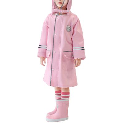 Boy Rain Coat Toddler Raincoat Girls Rain Poncho Lightweight Waterproo Kids Youth Rain Jacket with (Pink, 4-5 Years)