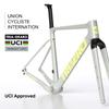 ICAN Graro Carbon Gravel Bike Frameset UCI and UDH Rear Hanger Bottom Bracket T47 49/52/54/56/58cm (Pearl White, 56cm) view 4