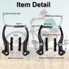 Qcdou Complete Bike Brakes Set, Universal Front and Rear Bike Brake, V-Type Bicycle Brake Set, Inner and Outer Callipers Cables Lever Kit for Most Bicycle - Silver view 3