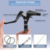 Qcdou Complete Bike Brakes Set, Universal Front and Rear Bike Brake, V-Type Bicycle Brake Set, Inner and Outer Callipers Cables Lever Kit for Most Bicycle - Silver view 4