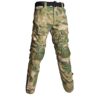 TOMITANY Mens Military Tactical Pants Slim Fit Cargo Camo Pant Waterproof Airsoft Combat Pants with Knee Pads Ruins Green S