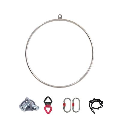 Lyra Hoop Aerial Yoga Ring 25/ 32mm Thicker Aerial Hoop for Adult Kids, Professionals Aerial Acrobatic Rings for Indoor Outdoor, Commercial Circus Aerial Equipment for Flexibility Pilates ( Color : Di