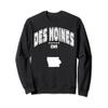 Retro Des Moines Iowa IA Throwback Men Women Sweatshirt view 1
