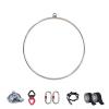 Lyra Hoop Aerial Yoga Ring Women Men Gymnastics Circus Aerial Equipment, Home Hanging Yoga Hoop with Accessories, Aerial Stretching Swing Flexibility Tensile Trainer for Pilates Rehab ( Size : Dia 85c view 1