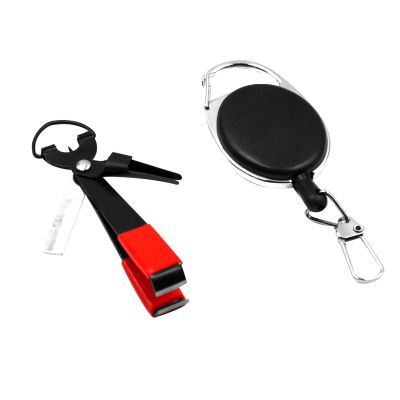 Yamaler Fly Fishing Quick Knot Tool Fast Knotter Line Clipper with Retractable Key Chain