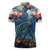 Generic Peacock Polo Golf Shirts for Men Women - Tropical Polo Shirts Short Sleeve Mens Polo Shirts Dry Fit Serie 75 Size 4XL view 1