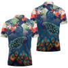Generic Peacock Polo Golf Shirts for Men Women - Tropical Polo Shirts Short Sleeve Mens Polo Shirts Dry Fit Serie 75 Size 4XL view 2