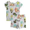Disney Toddler/Little/Big Girls' Princess Pajama Set 4-Piece Cotton Sleepwear, Multi Princess, 2T view 3