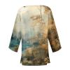 FQZWONG Del Dia De Hoy Relampago, My The Oversized Cardigans for Women Womens Spring Fashion 2025 Lightweight 3/4 Sleeve Tops Trendy Open Front Kimonos Beach Cover Ups (Gold,XL) view 4