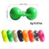KTGCOZS Pack of 20 Mixed Color Fishing Double Spring Clip Design Bells Twin Alarm Bells Rings Rod view 2