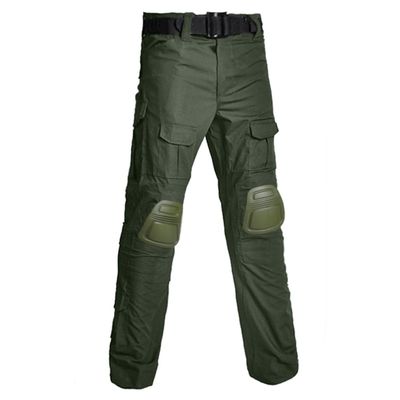 TOMITANY Mens Military Tactical Pants Slim Fit Cargo Camo Pant Waterproof Airsoft Combat Pants with Knee Pads Green XL