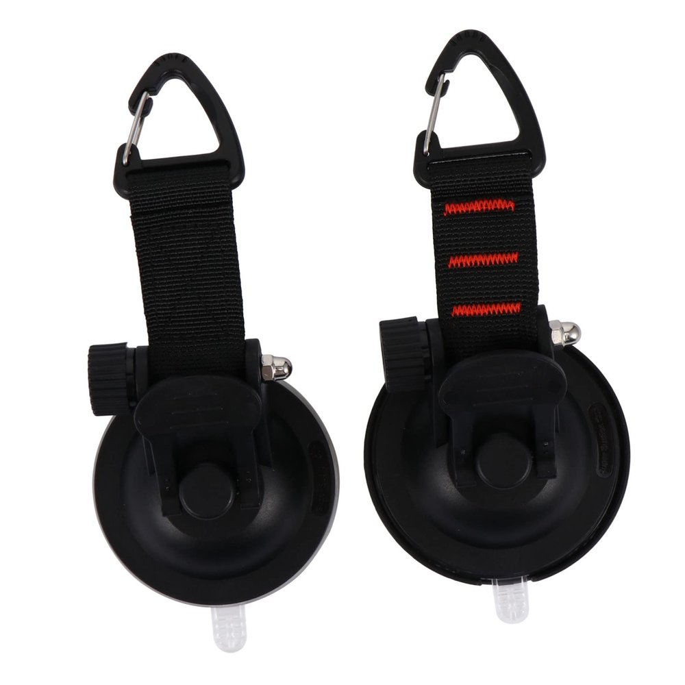 BESPORTBLE 2pcs Heavy Duty Suction Cup Hooks Multifunctional Sucker Hooks for Car Wall Kitchen Bathroom