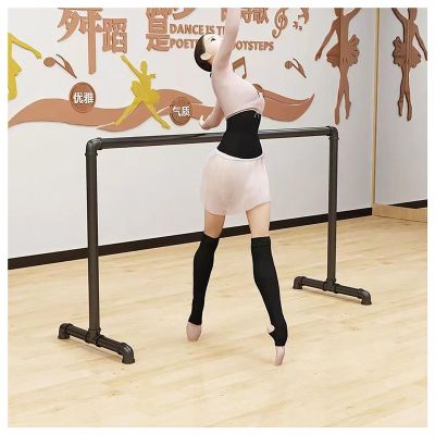 Portable Ballet Barre, Freestanding Double Ballet Bar ,Ballet Barre Portable,Ballet Equipment,for Dance Or Active Workouts Sturdy Construction Never Fall Apart ( Color : Black-Bar , Size : 180x60x105c