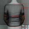 Muloo Elegant Black Tulle Shawl for Women Wedding Bride Female Dance Costume Bride Tulle Scarf for Formal Occasions, approx.50x160cm/19.69x62.99in view 4