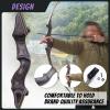 HANDBAIGE Archery Hunting Longbow and Arrows Kits 60'' Takedown Wooden Longbow with Bamboo Core Limbs for Shooting Practice Left Hand (55lbs) view 4