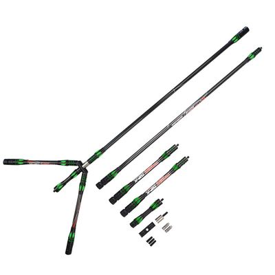 SHARROW Archery Balance Bar Set Compound Bow Stabilizer System Include Main Rod Side Rod Extend Rod Carbon Bow Role Rod Kit Recurve Bow and Compound Bow Accessory for Hunting (Green)