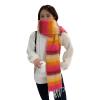 Muloo Women Scarf Winter Scarves Rainbow Tassels Scarf Classical Cashmere Feel Scarf Shawl Girl Outfit Outdoor Activity Scarf view 1