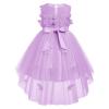 ABEWIP Baby Girls' Sleeveless Tulle Dress 3D Butterfly Special Occasion Dresses Pageant Princess Party Ball Gowns Purple 12-18M view 3
