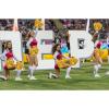 6 Pcs Gold Pom Poms Cheerleading Metal Foil Gold Cheerleading Pom Poms with Plastic Handles Gold Pom Poms for Cheering in Sports Meet Competition Fields and Other Festive Occasions, 30 Grams view 4
